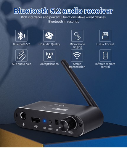Gtmedia bluetooth receiver - 5.2,